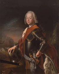 Porträt von Christian August, Prinz von Anhalt-Zerbst, 1725